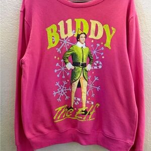 ELF Bright Pink Crewneck Sweater